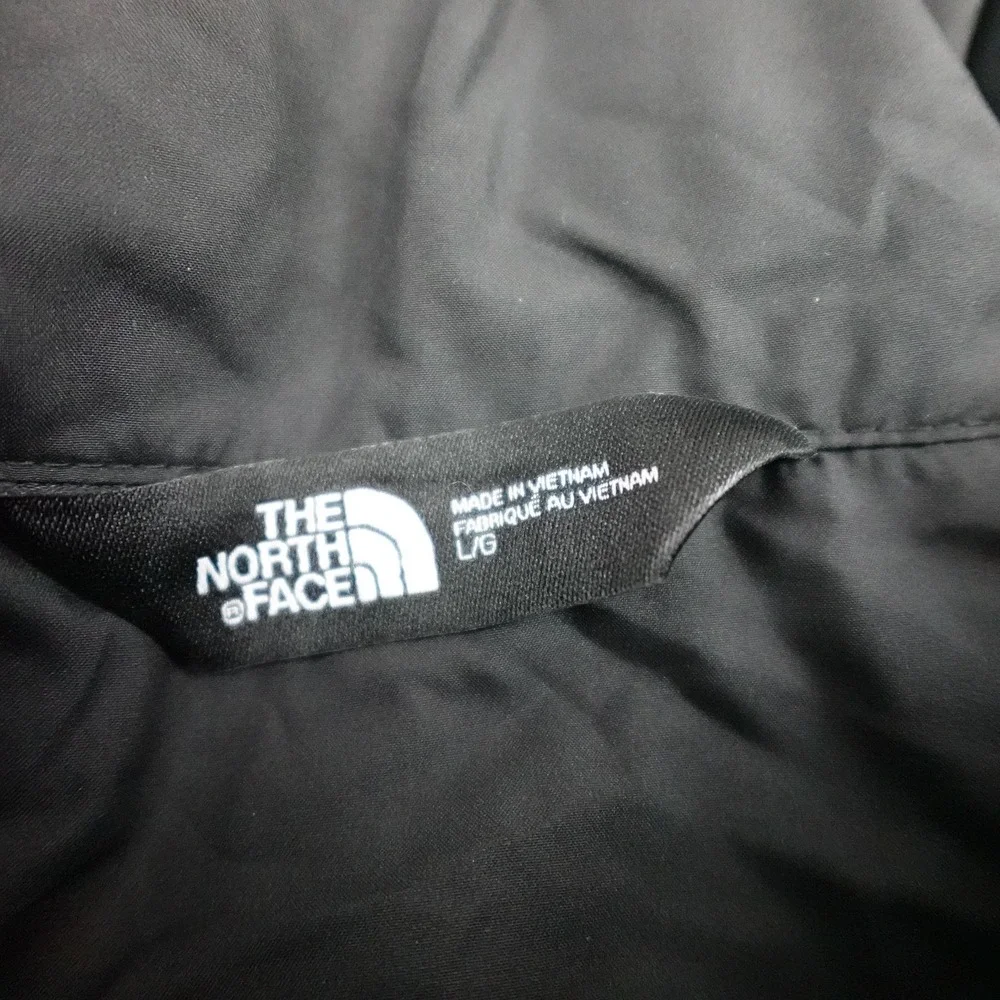 North Face Vest Mens Large Black Insulated Puffer Full Zip Logo Hiking
